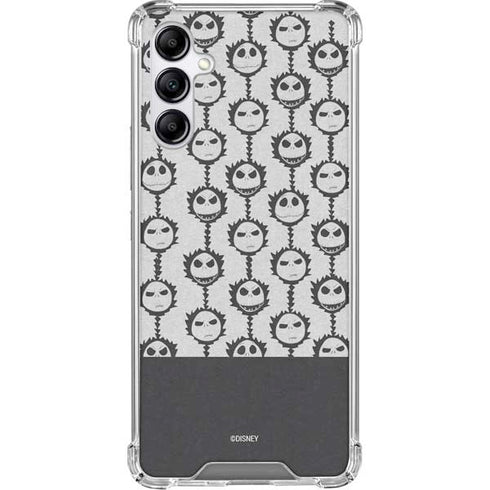 Disney The Nightmare Before Christmas Jack Skellington Face Expressions pattern Galaxy A15 5G Clear Case